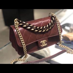 Chanel Flap in Red/Burgundy